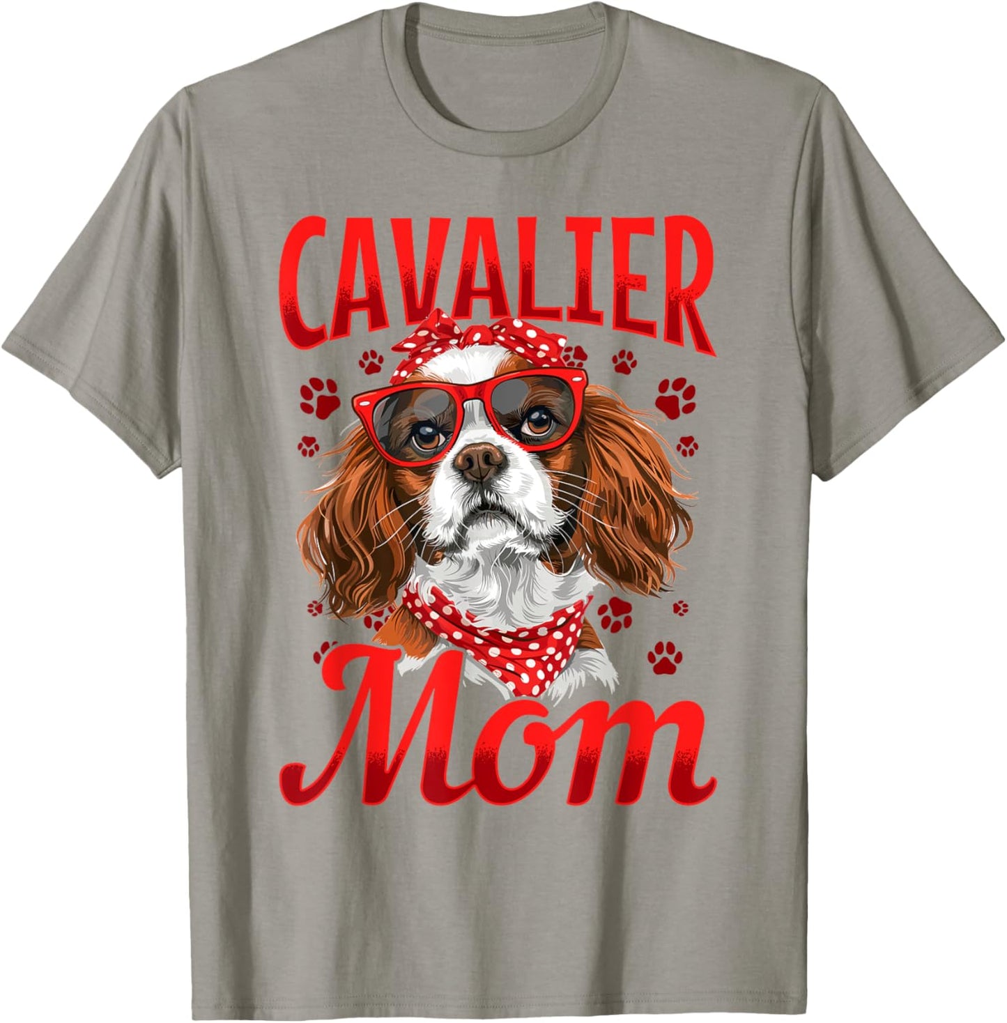 Cavalier King Charles Spaniel Dog Breed Cavalier Mom T-Shirt