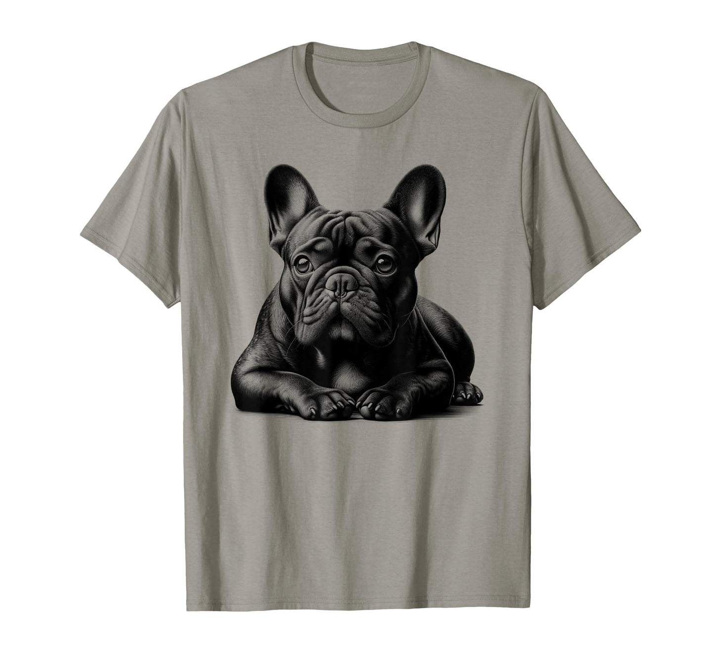 Cute French Bulldog in Lying Pose T-Shirt