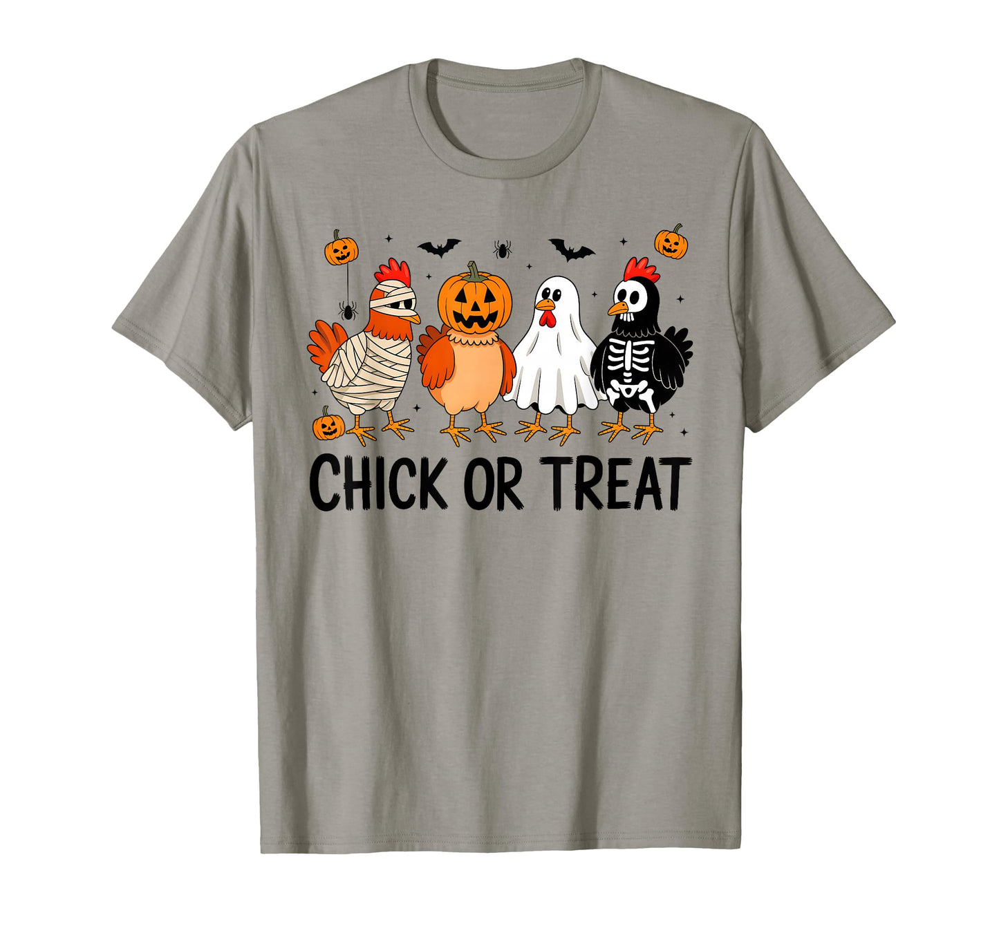 Funny Chicken Halloween Pumpkin Chick Or Treat Chicken Lover T-Shirt