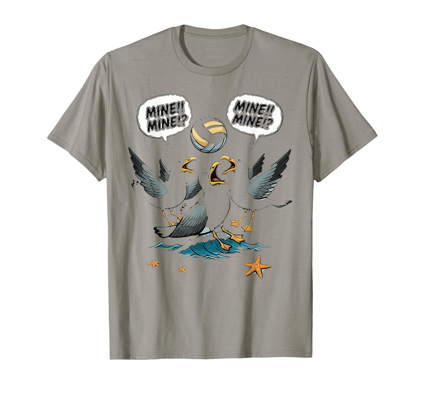 Funny Bird Playing Volleyball T-Shirt
