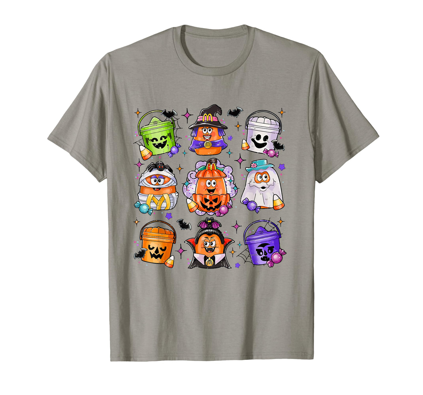 Vintage Funny Halloween Pumpkin Spooky Nuggets Chicken Cute T-Shirt