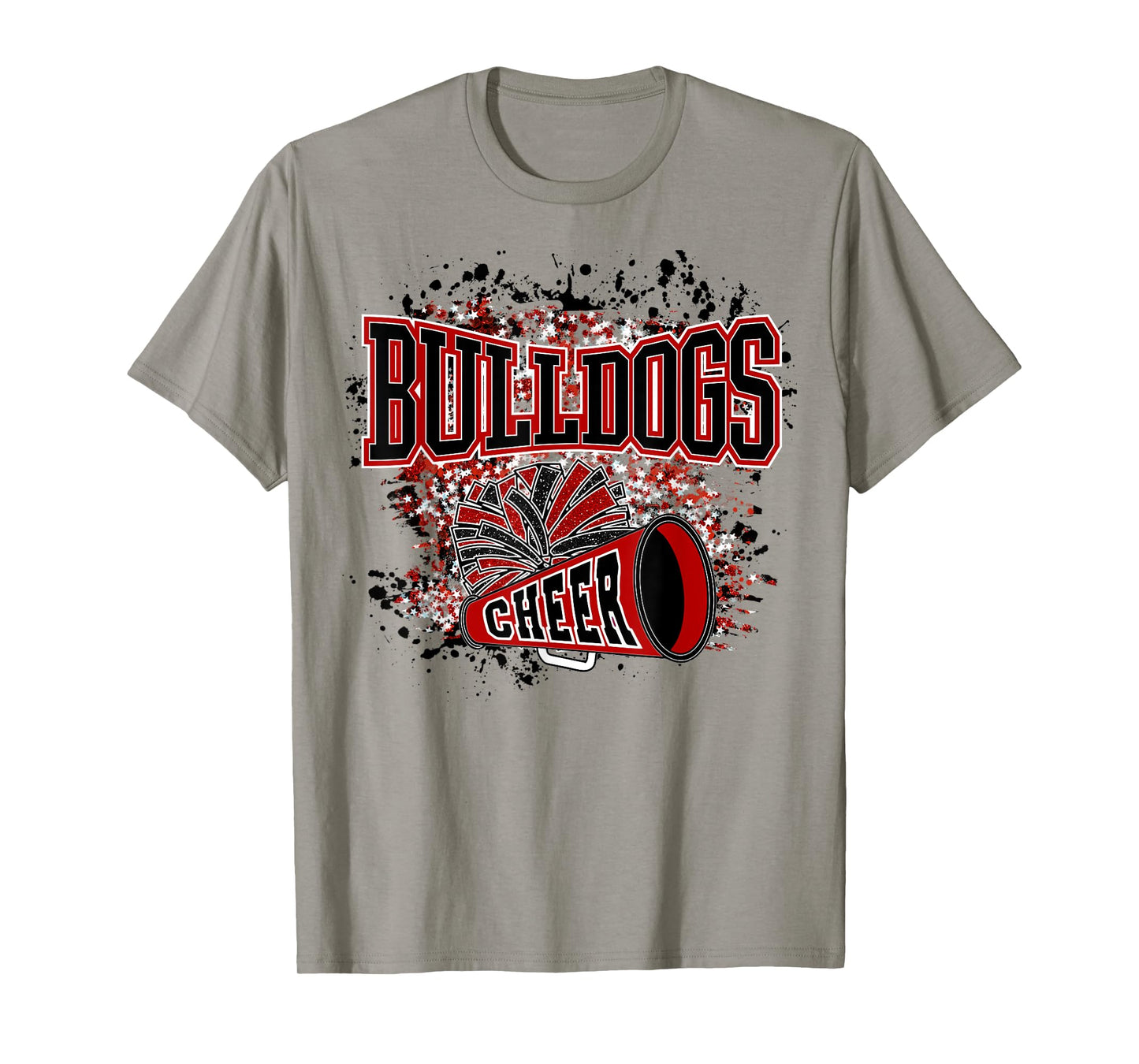 Go Bulldogs Cheer Women Bulldogs Girls School Spirit T-Shirt