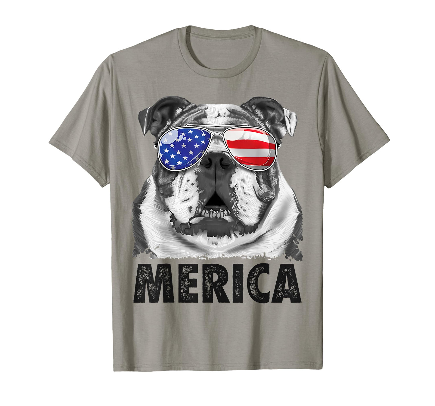 English Bulldog 4th of July Shirt Merica Men Women American T-Shirt
