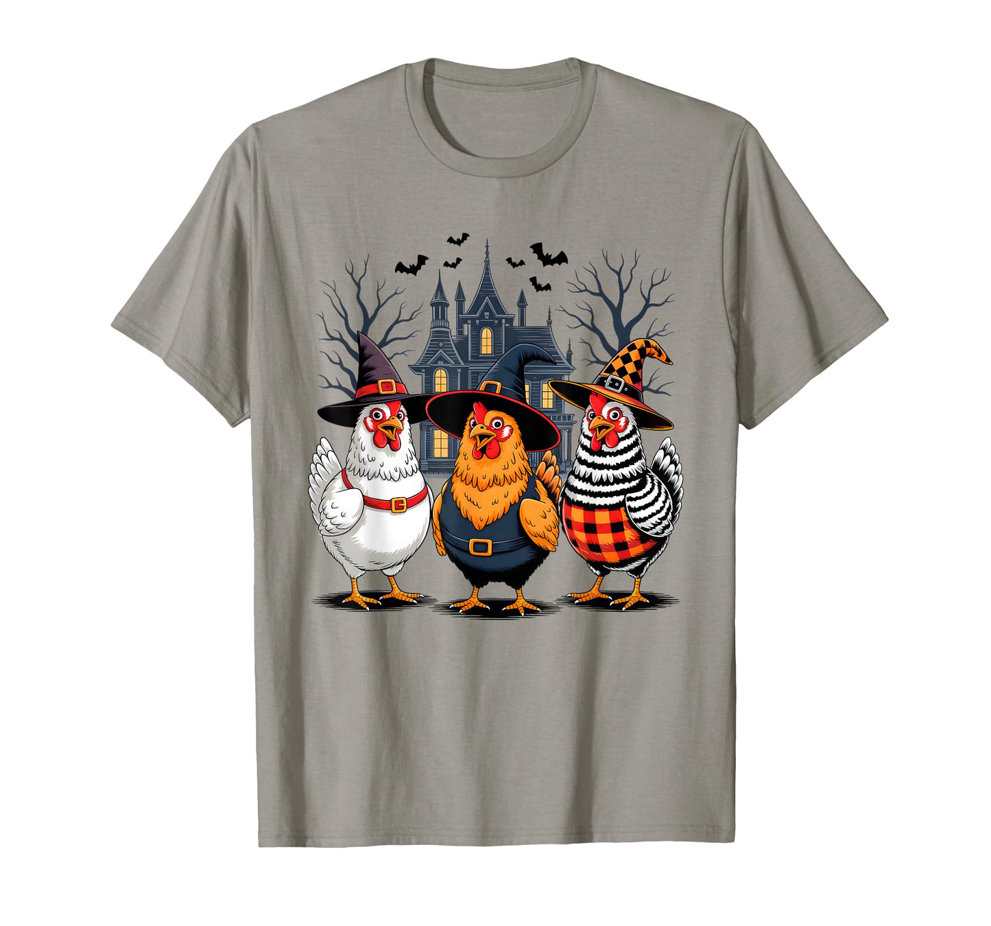Halloween Chicken Witch Spooky Season For Men Women Farmer T-Shirt
