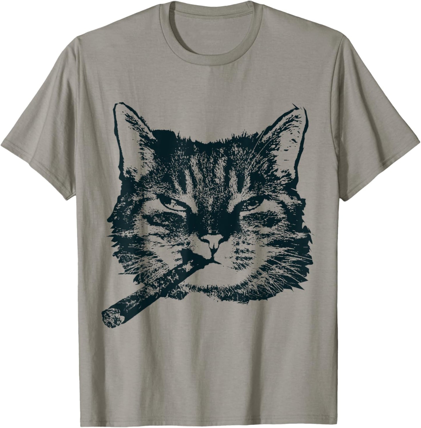 CIGAR SMOKING Cat Retro Aficionado Cigar Smoker Gift T-Shirt