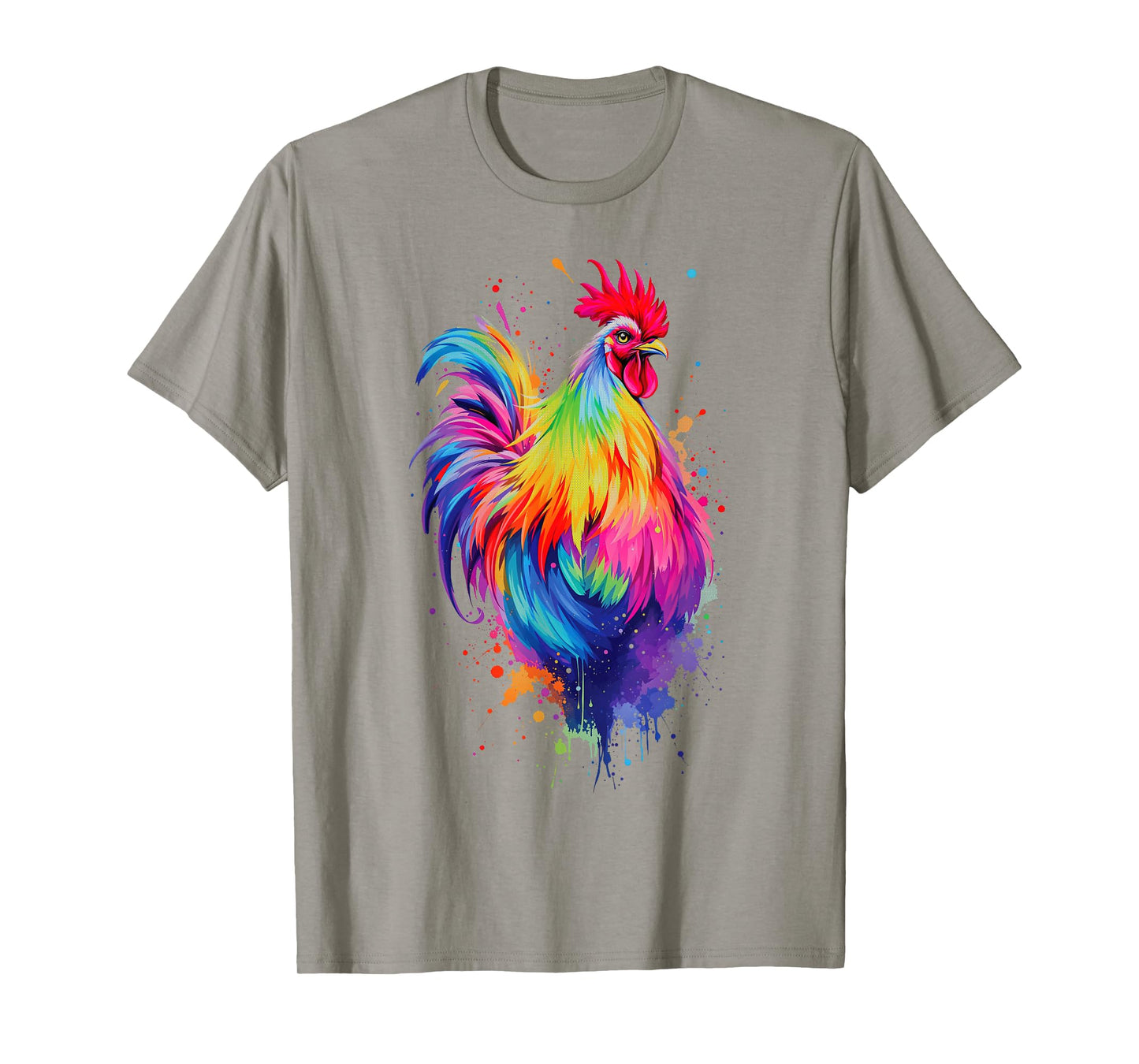 Chicken Art Graphic Women Farm Chicken Lover Funny Colorful T-Shirt