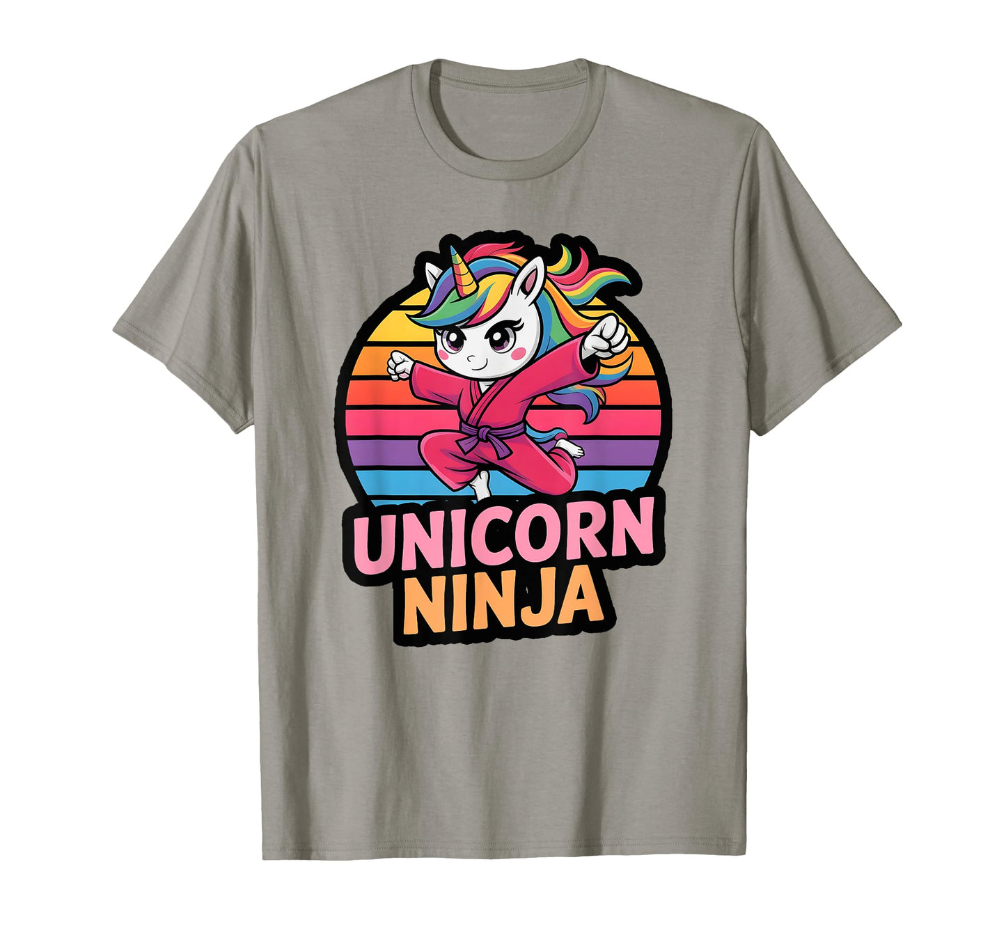 Princess UNICORN NINJA Birthday Girl Girls I Like Pink Team T-Shirt