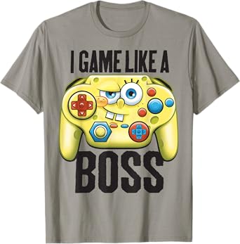 Spongebob SquarePants I Game Like A Boss Short Sleeve T-Shirt