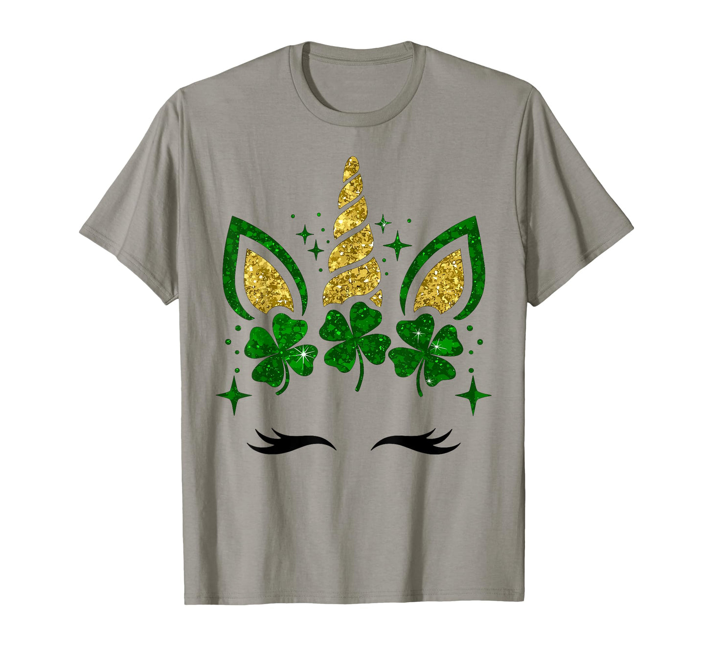 Cute Unicorn Shamrock St Patricks Day Girls Kids Lepricorn T-Shirt