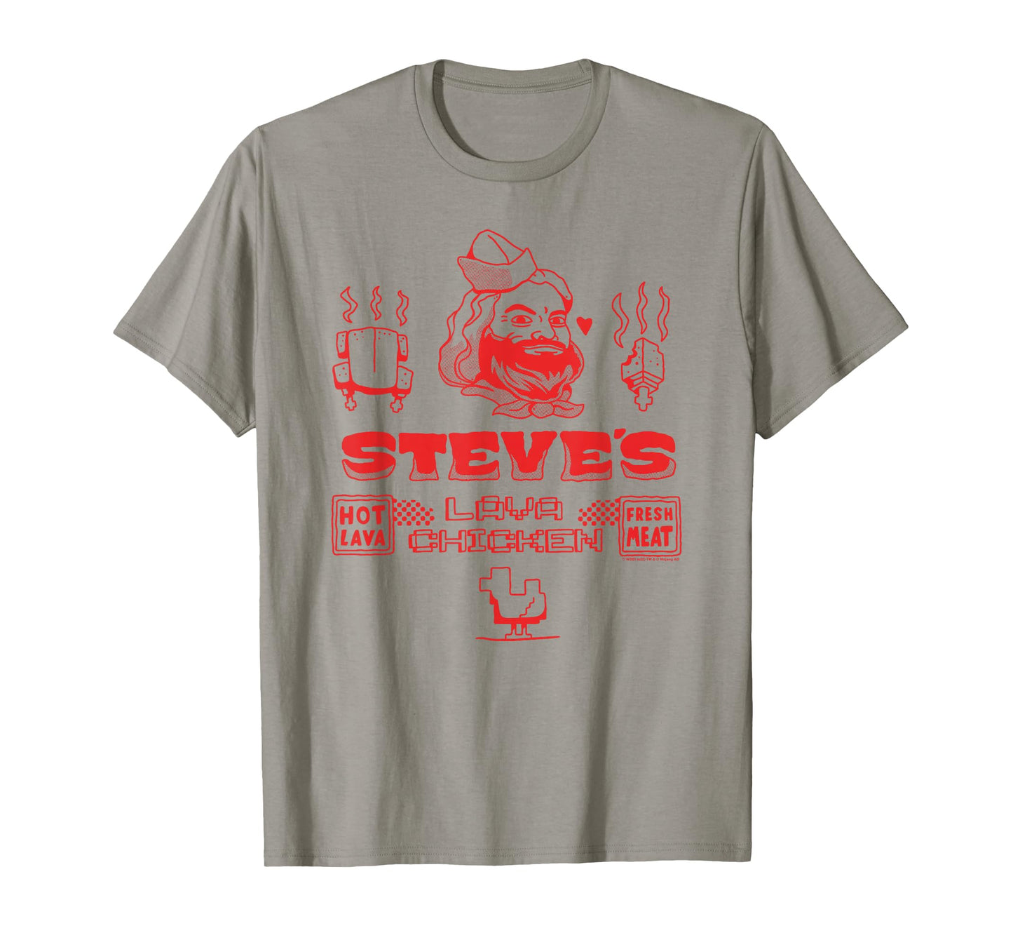 A Minecraft Movie Steve's Lava Chicken Restaurant Logo T-Shirt
