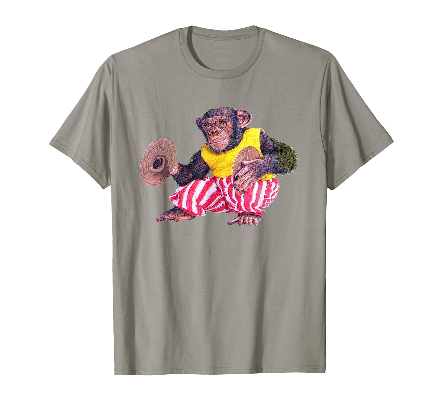 Cymbal Chimp Toy, Jolly Monkey With Cymbals Vintage Retro T-Shirt