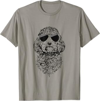 Cockapoo Doodle Dog with Sunglasses T-Shirt for Men Women Kids