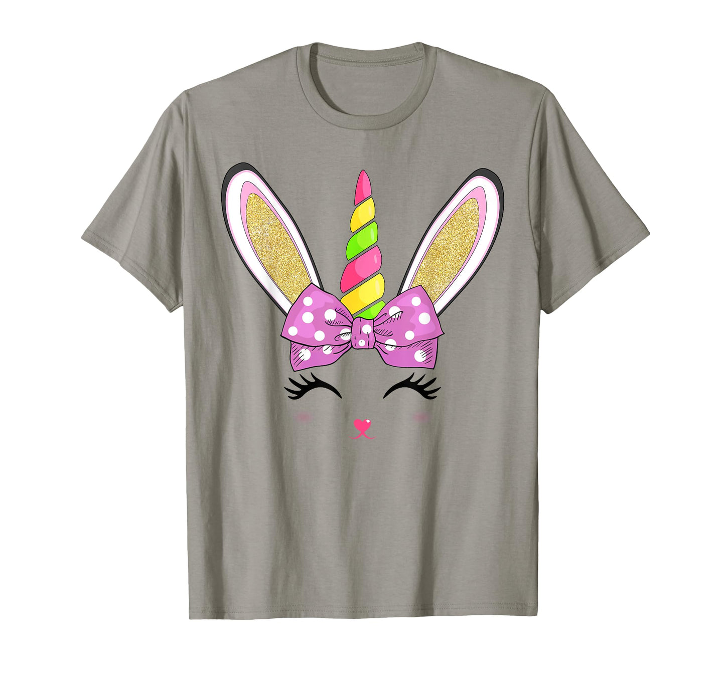 Cute Easter Bunny Face For Women Girls Kids T-Shirt