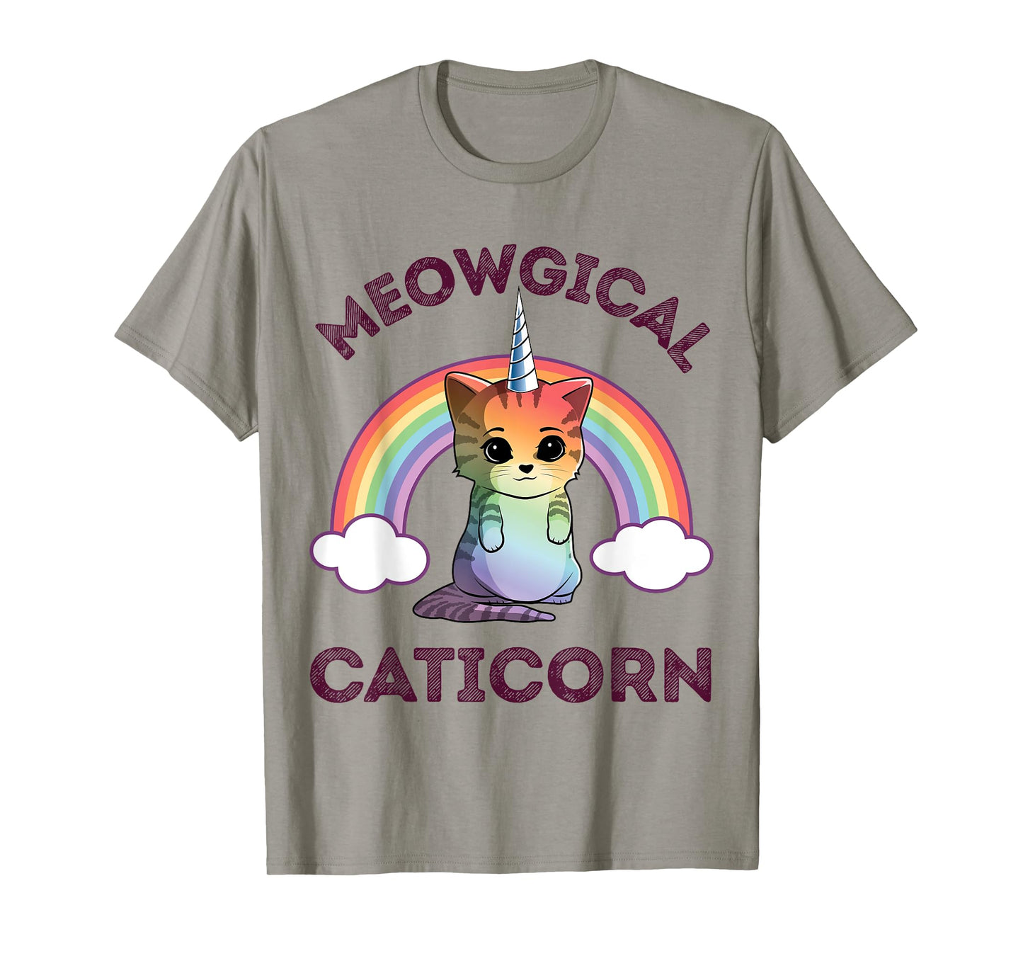 Meowgical Caticorn T shirt Cat Unicorn Girls Women Kittycorn T-Shirt