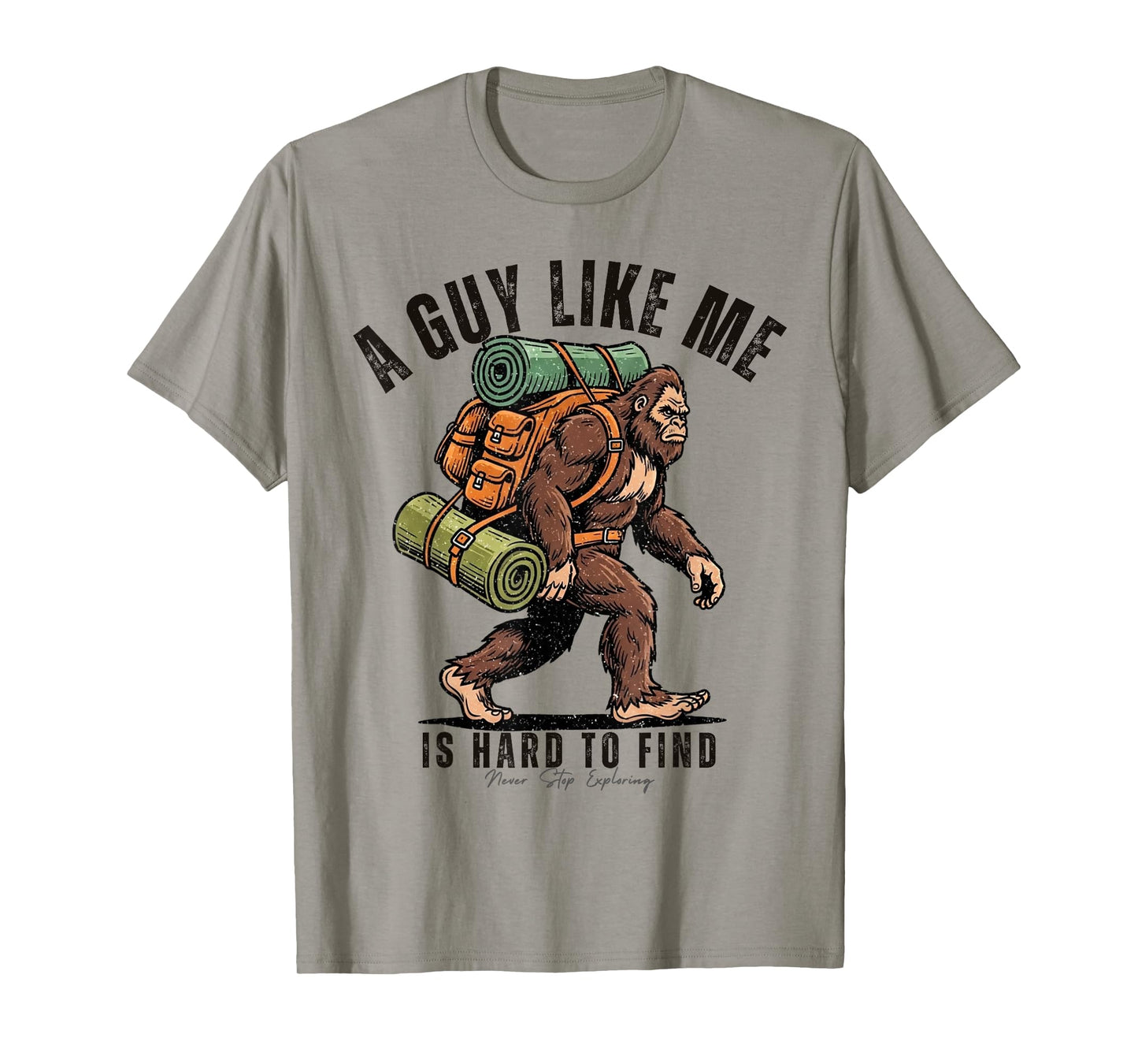 Bigfoot Camping Adventure Humor Hiking Sasquatch Funny T-Shirt