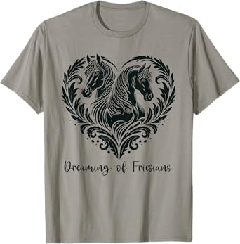 Friesian Horse Lover Majestic Friesian Horse Riding T-Shirt