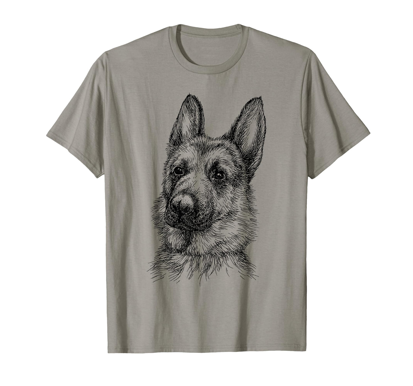 Portrait Drawing German Shepherd for Dog Owners T-Shirt