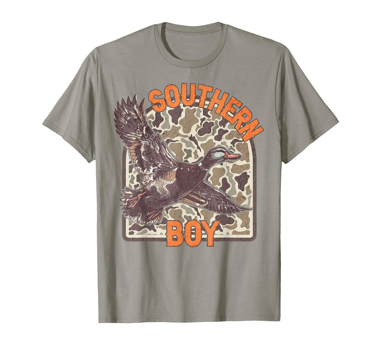 Mallard Duck Hunting Old Camo Local Southern Boy Hunter Gift T-Shirt