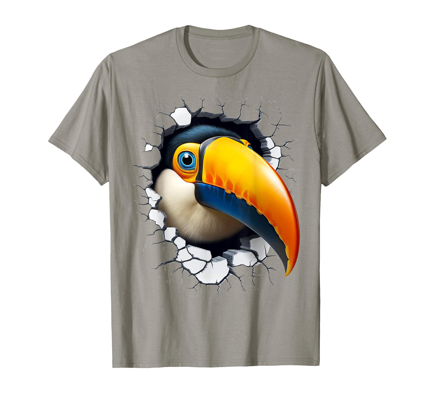 Toucan Animal Abstract Graphic Drawing Artwork Face Toucan T-Shirt