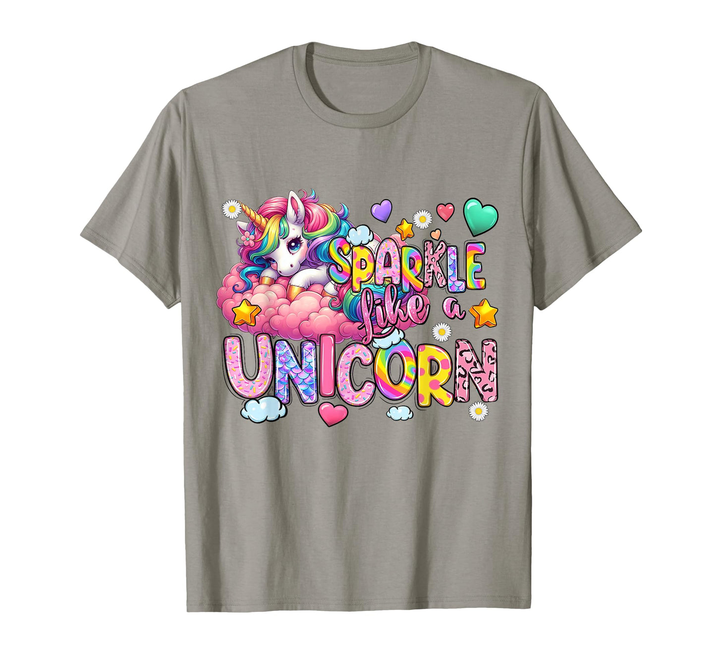 Womens Sparkle Like A Unicorn Cute T-Shirt