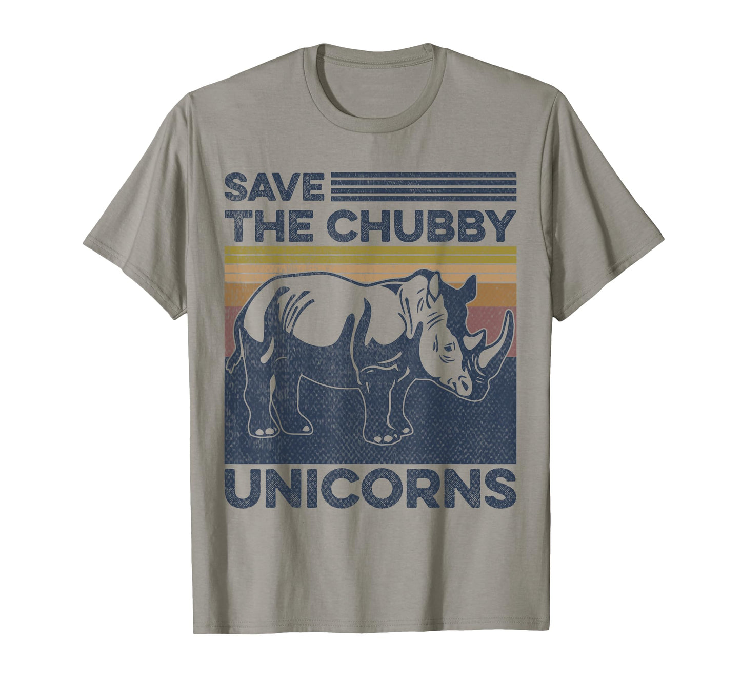 Save the Chubby Unicorns Rhinoceros Animal Lovers T-Shirt