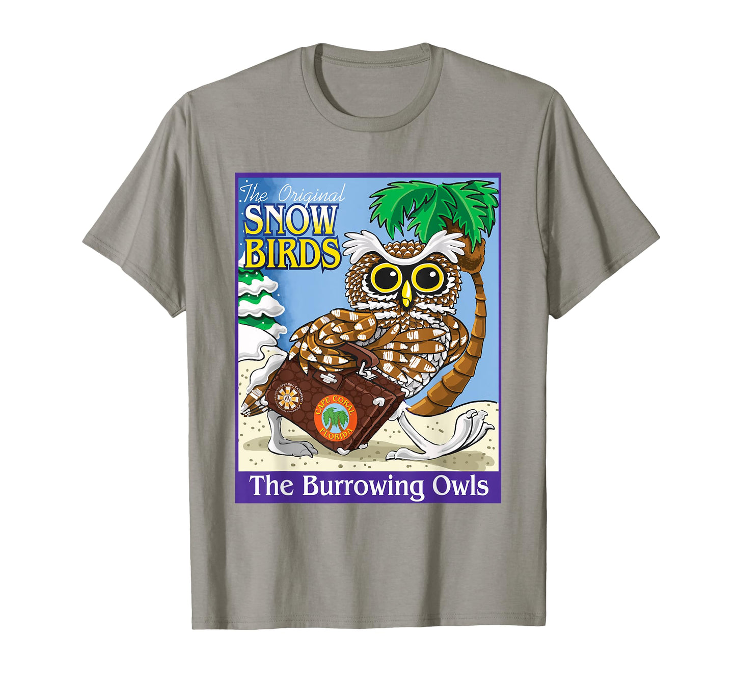 Cape Coral Florida Burrowing Owl Snow Bird T-Shirt T-Shirt