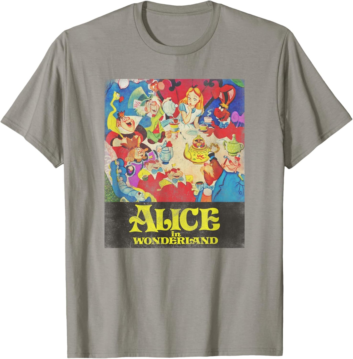 Disney Alice in Wonderland Group Vintage Tea Party T-Shirt