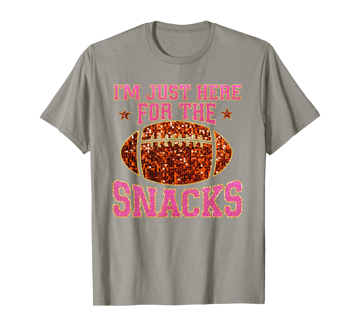 Im Just Here For The Snacks Football Game Day For Women Girl T-Shirt