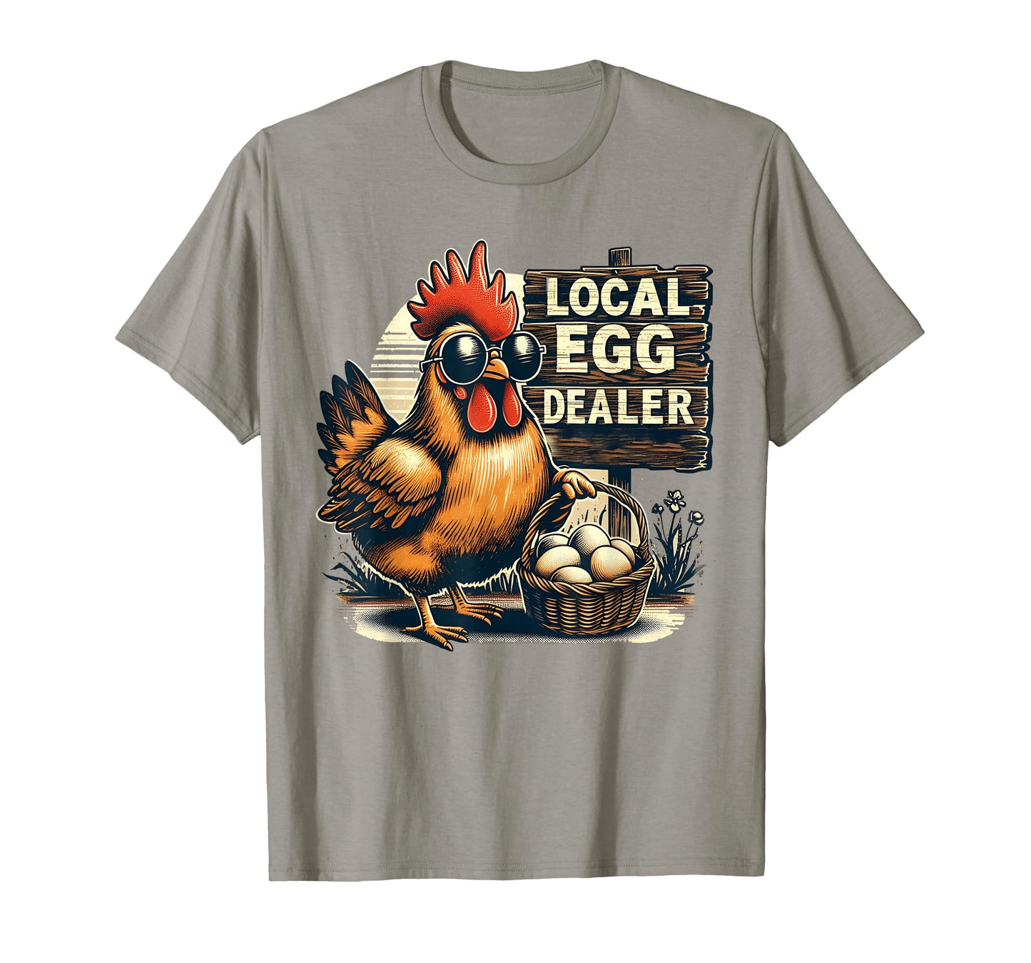 Local Egg Dealer Chicken Funny Farmer Farm chicken T-Shirt