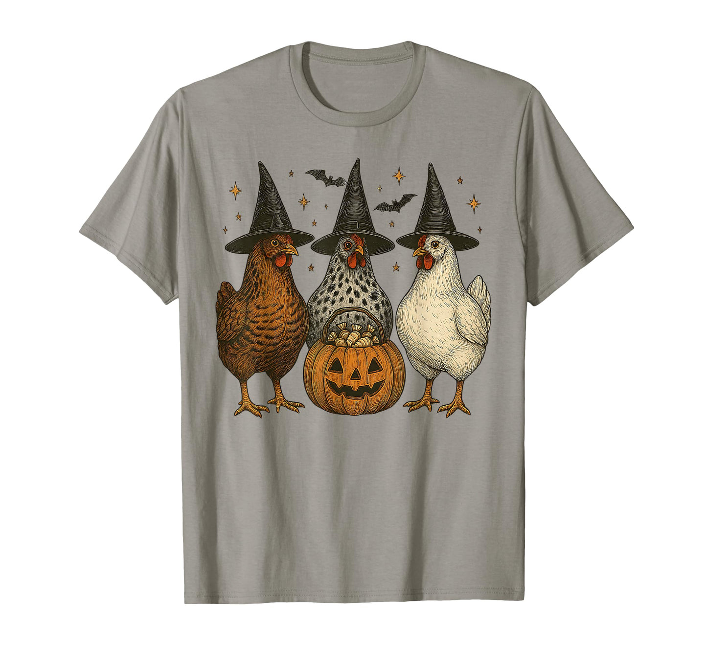 Chickens Spooky Halloween Costumes Vintage for Men Women Kid T-Shirt