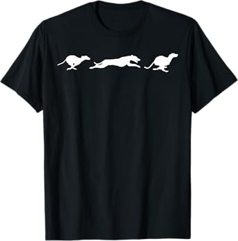 cute Whippet running T-Shirt