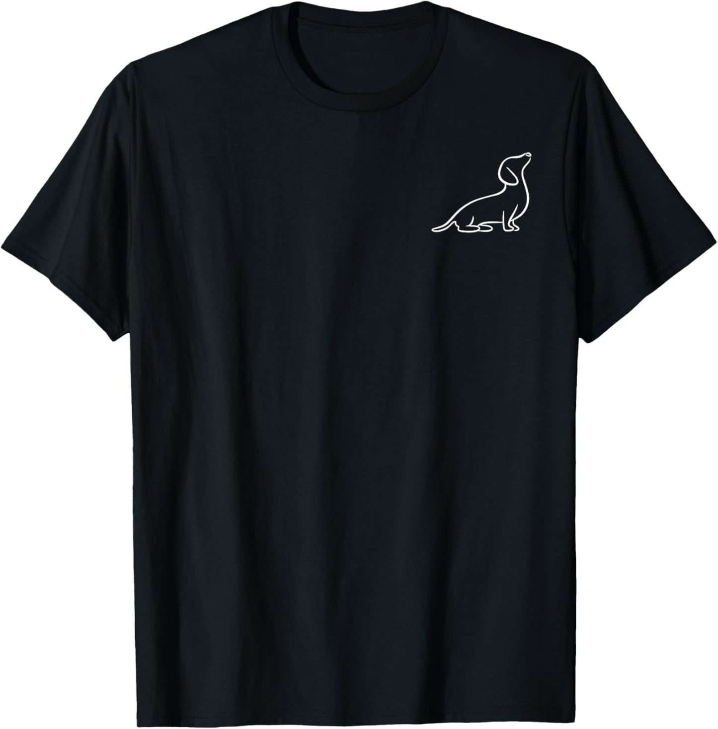 Dachshund Line Art cute Doxie Wiener Dog for woman kids T-Shirt