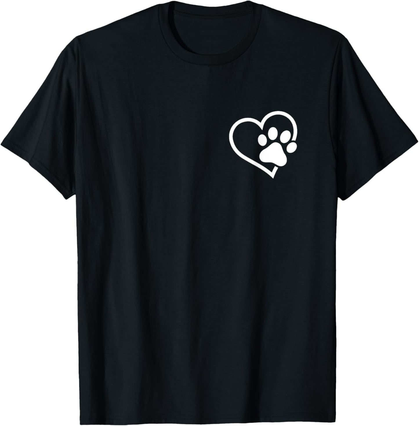 Heart with Paw For Cat or Dog Lovers T-Shirt