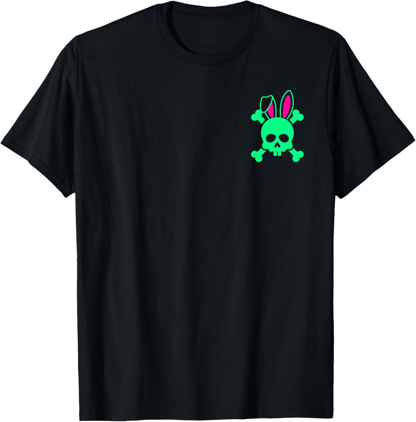 Funny Rabbit Pirate Skull With Crossbones T-Shirt
