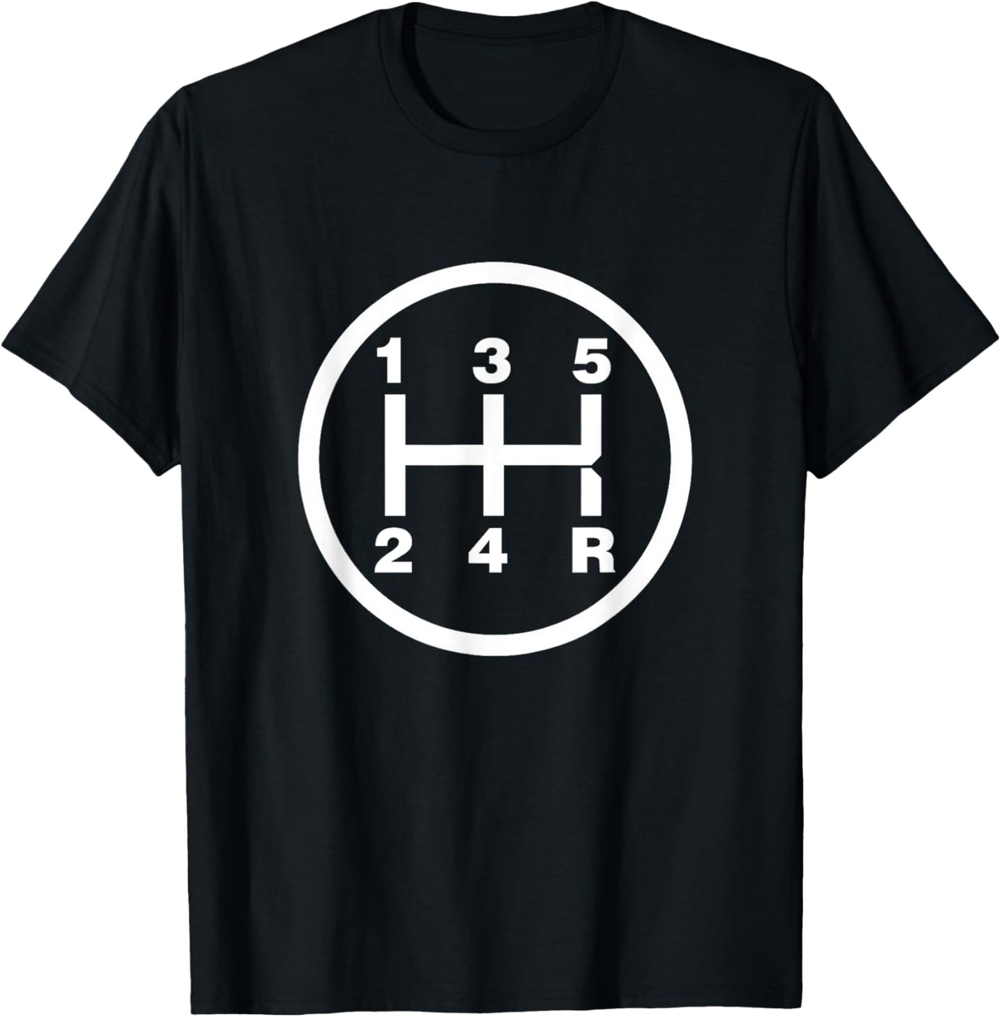 5 Speed Manual Transmission Stick Driving Car Guy T-Shirt