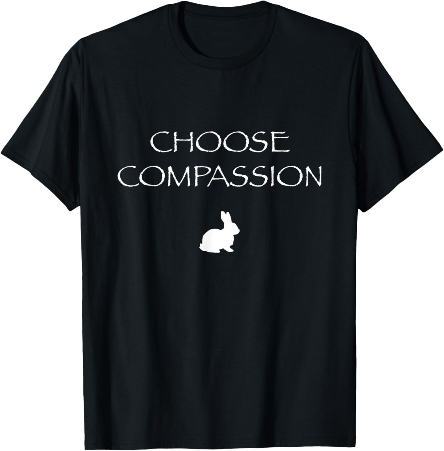 Choose Compassion Vegan T-Shirt Rabbit Animal Rights T-Shirt