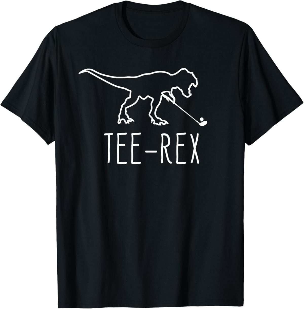 TEE-REX Funny Golf Player Golfer Joke Golfing T-Rex Dinosaur T-Shirt