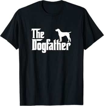 Men's German Shorthaired Pointer - The DogFather T-Shirt Large Black