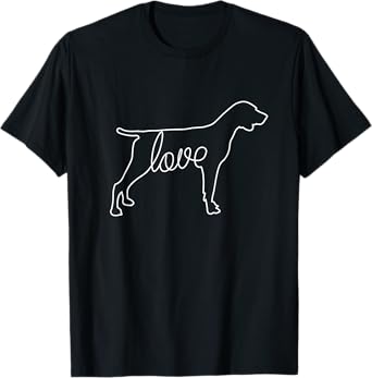 German Shorthaired Pointer Love Cute Dog Pet Lover Vintage T-Shirt