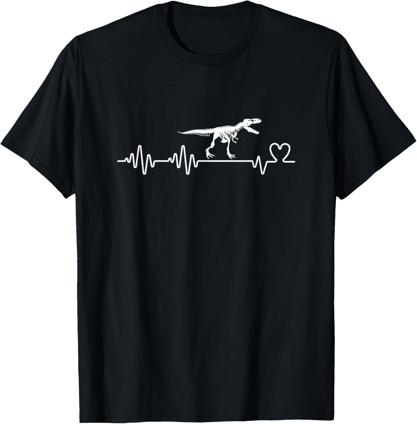 Paleontology Heartbeat Men Women Funny Paleontologist T-Shirt