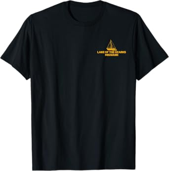 Lake of the Ozarks Missouri Outdoors Vintage Front & Back T-Shirt