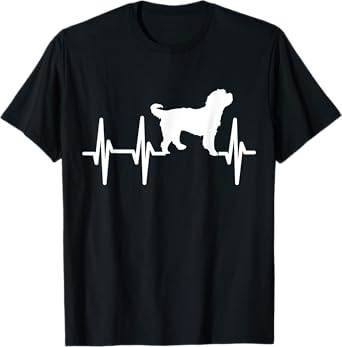 Bernedoodle Heartbeat Dog Mom Dad Pet Gift T-Shirt