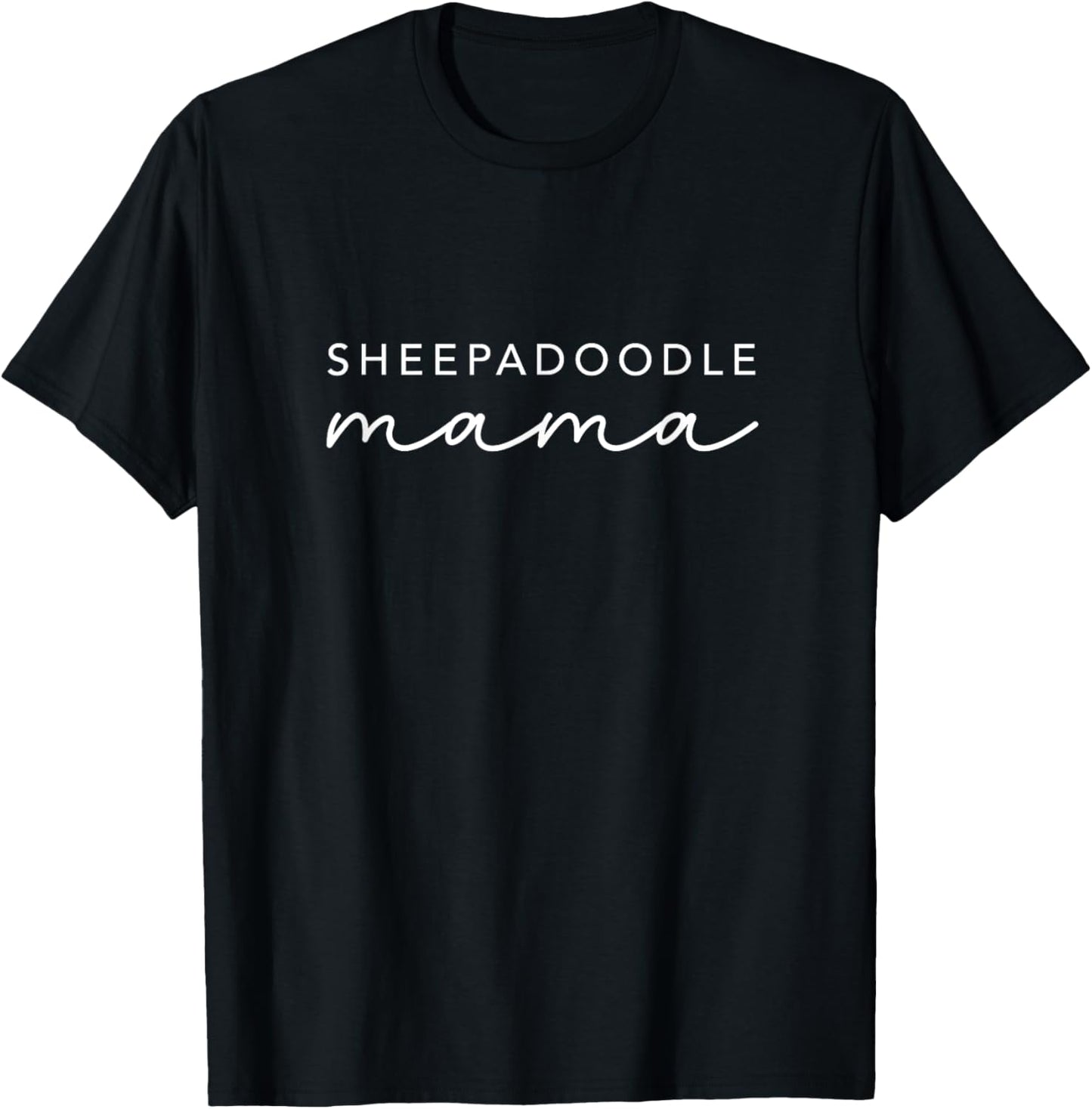 Sheepadoodle Mama Womens Cute Dog Lover T-Shirt