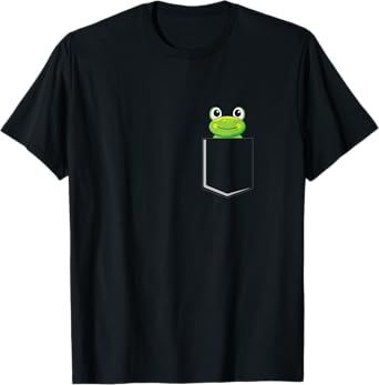 Frog In A Bag Toad Pet Frog Green Frog Bag T-Shirt