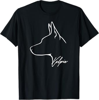 Proud Kelpie profile dog mom gift Australian Kelpie lover T-Shirt for Men Women Girls Kids
