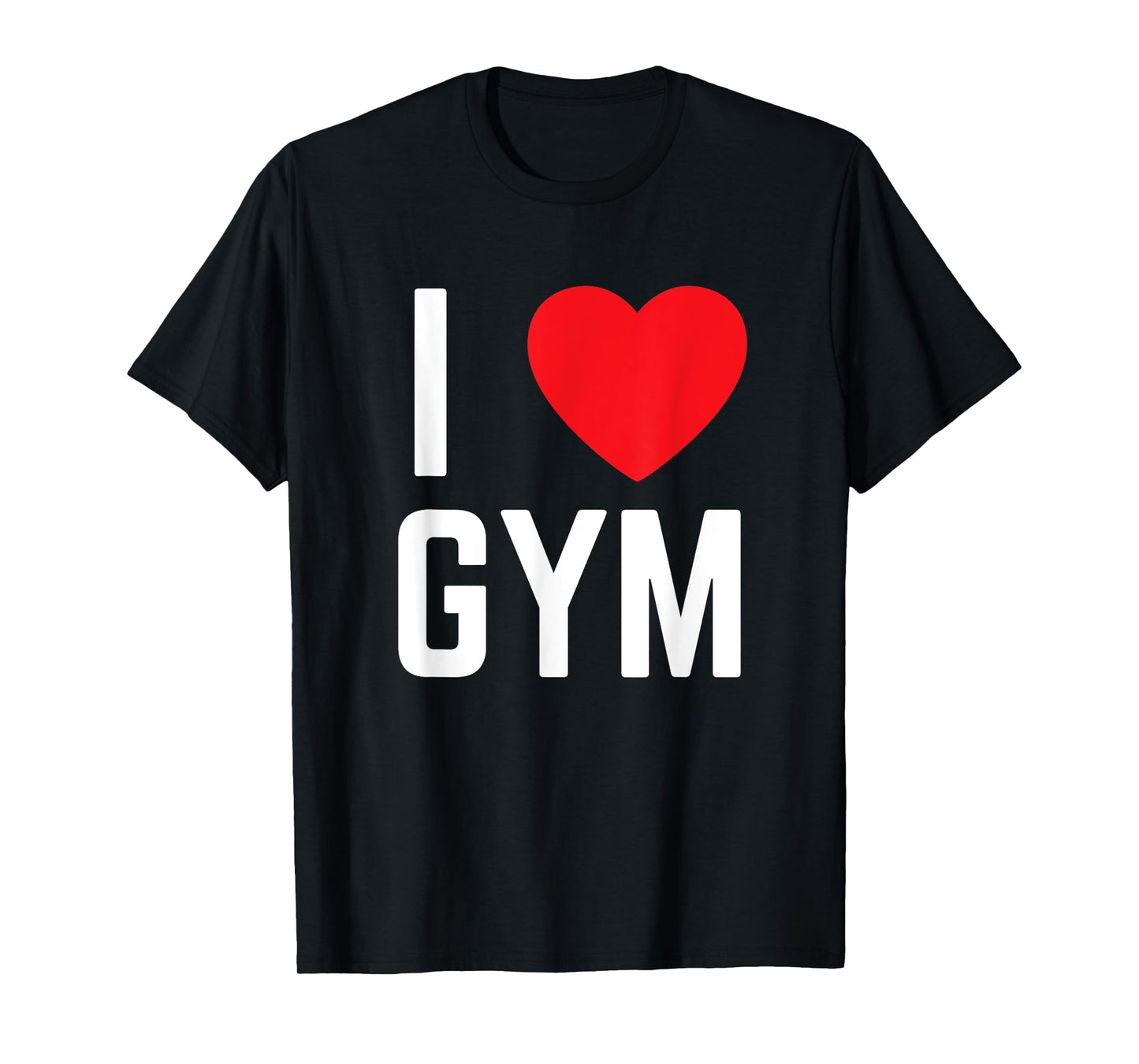 I heart gym I love gym fitness workout exercise T-Shirt