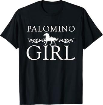 Palomino Girl Graphic Horse Lover Gifts for Girls Women T-Shirt