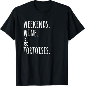 Weekends Wine Tortoise Pet T-Shirt