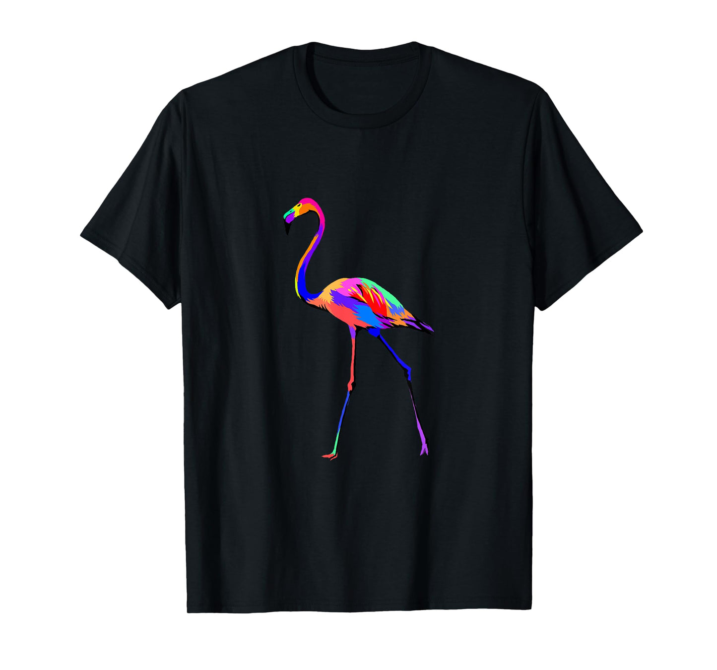 Pop Art Flamingo Shirt Colorful Animal Bird Lover Birder T-Shirt