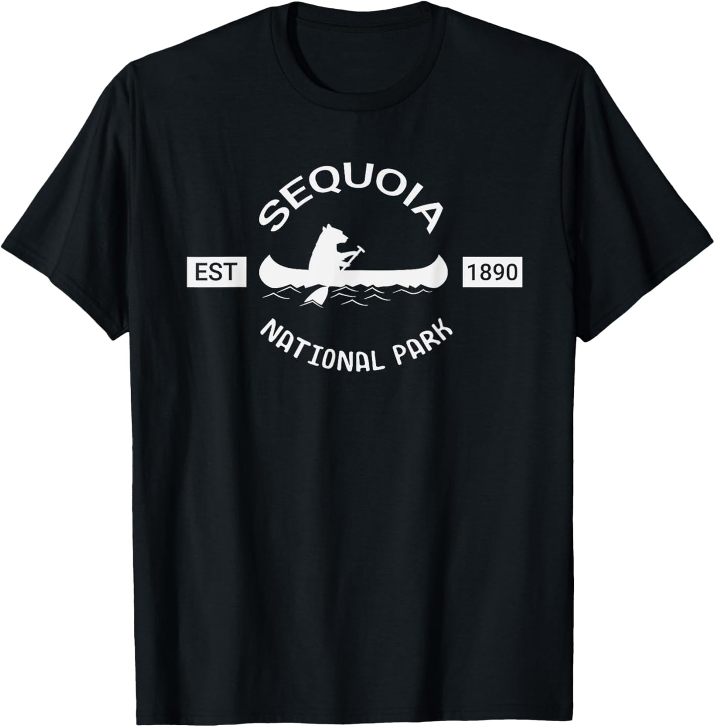 California Bear Shirt Sequoia National Park Bear Silhouette T-Shirt